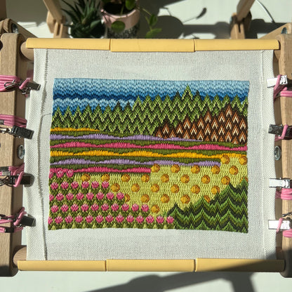 Bargello embroidery bundle. Sampler and pattern