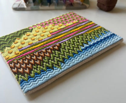 Bargello embroidery bundle. Sampler and pattern