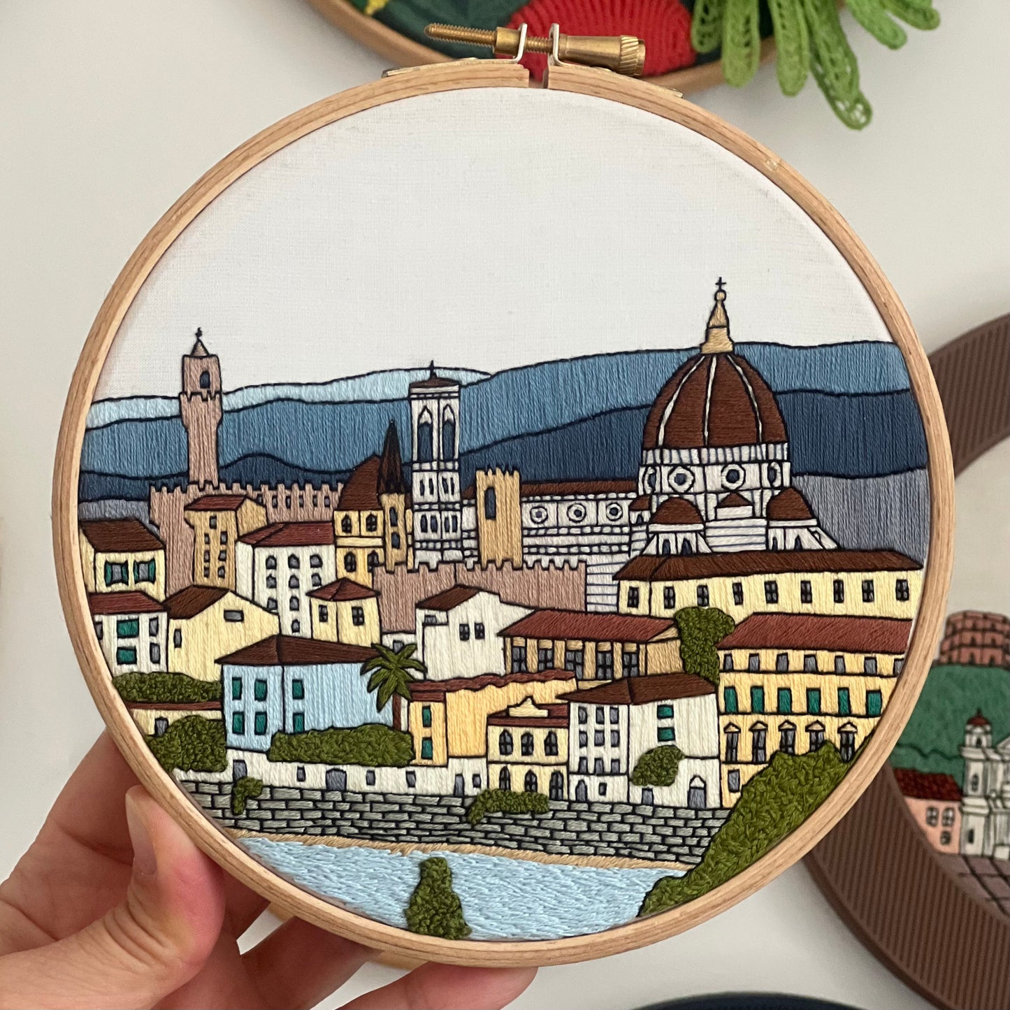 Florence, Italy, Cityscape - Hand Embroidery Pattern (PDF)