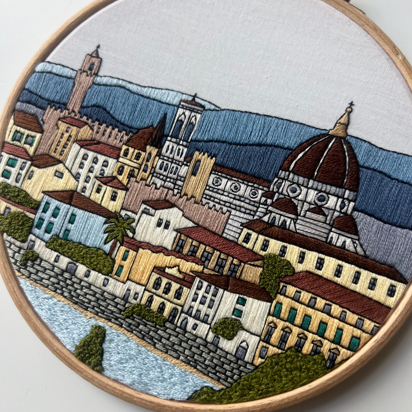 Florence, Italy, Cityscape - Hand Embroidery Pattern (PDF)