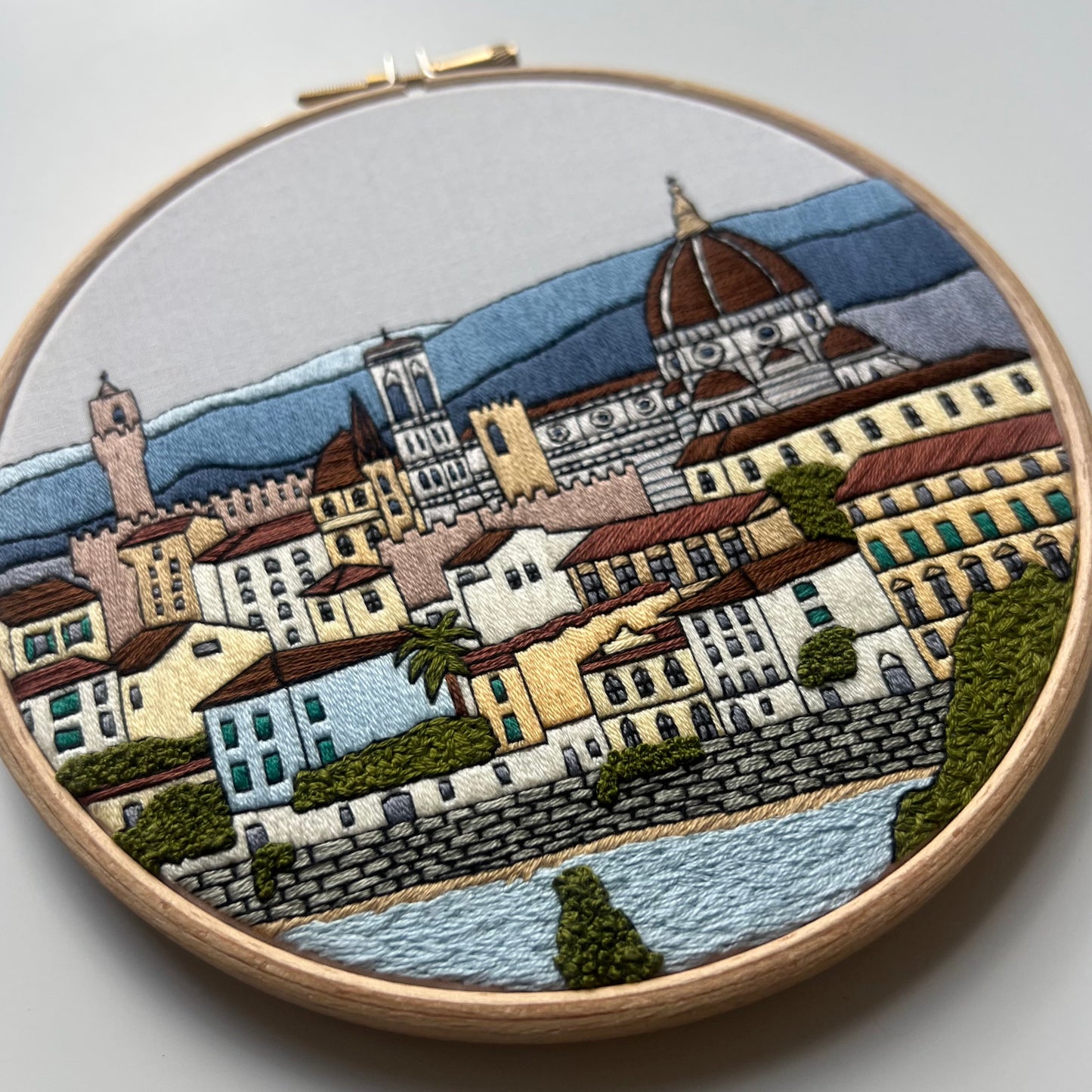 Florence, Italy, Cityscape - Hand Embroidery Pattern (PDF)