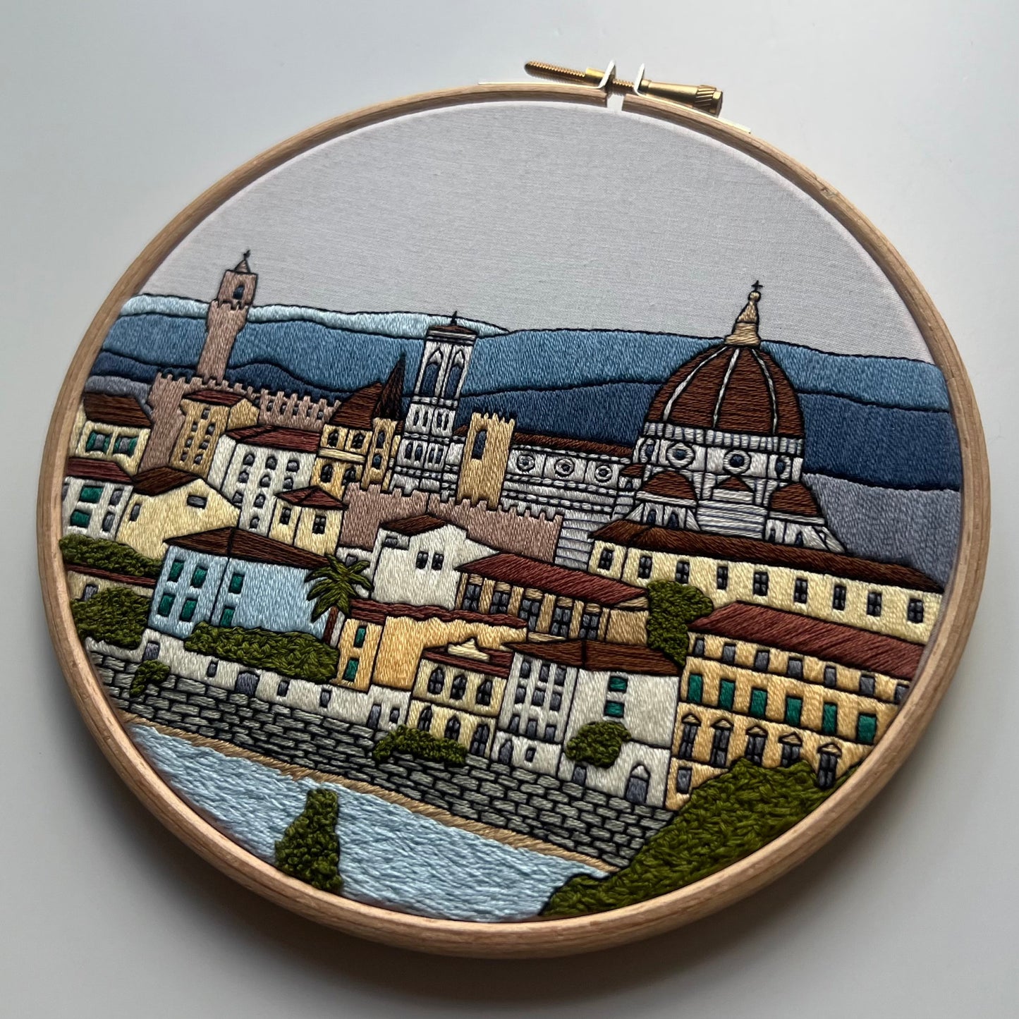 Florence, Italy, Cityscape - Hand Embroidery Pattern (PDF)