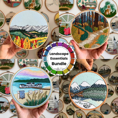 Landscape Essentials Bundle - Hand Embroidery Pattern (PDF)