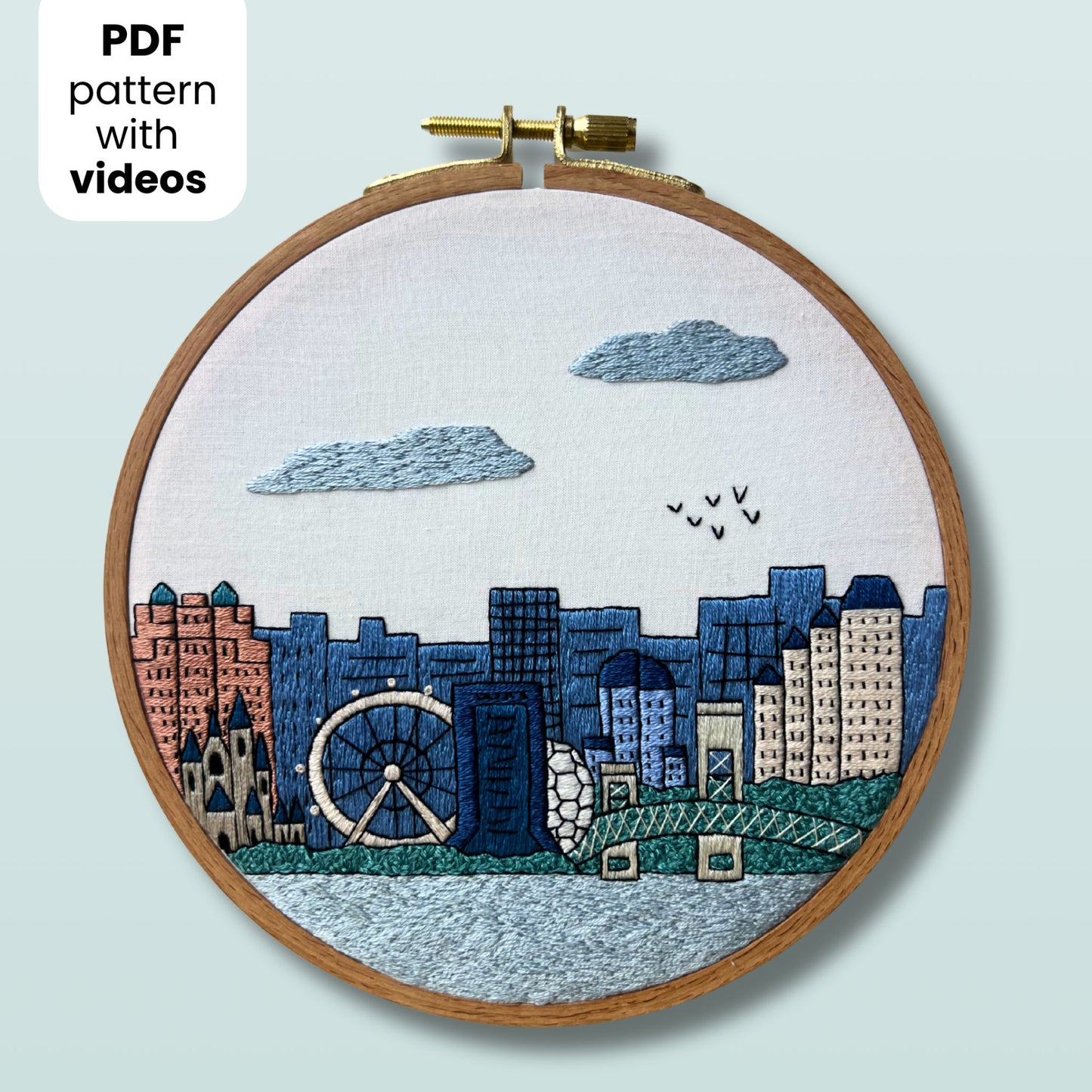 Orlando, FL, United States - Hand Embroidery Pattern (PDF)