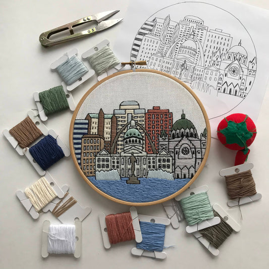 St. Louis, MO, Cityscape - Hand Embroidery Pattern (PDF)
