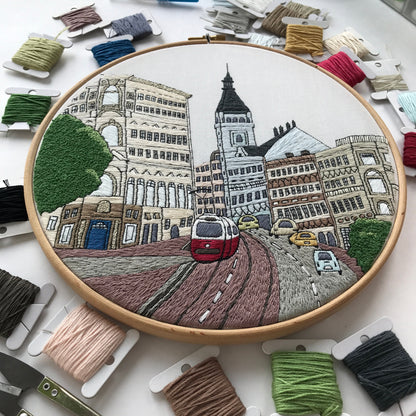 Vienna, Austria, Advanced version - Hand Embroidery Pattern (PDF)