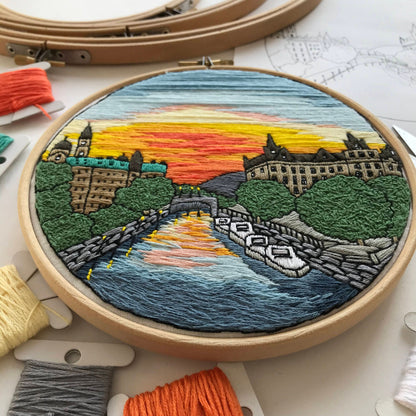 Ottawa, Canada, Cityscape - Hand Embroidery Pattern (PDF)