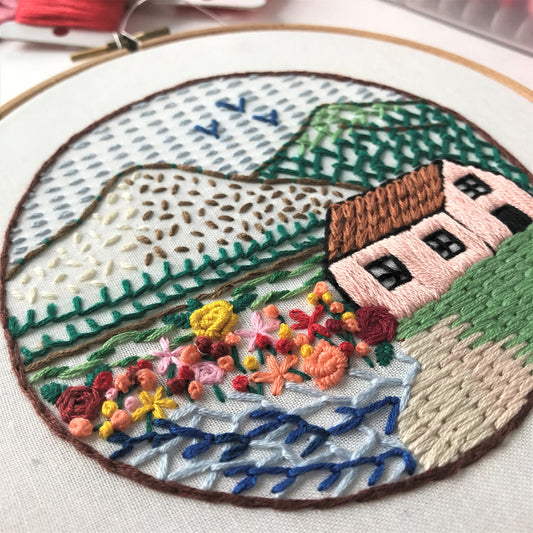 21 Stitch Sampler - Hand Embroidery Pattern (PDF)
