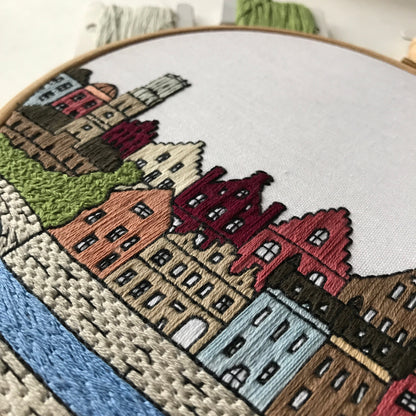 Bruges, Belgium, Architecture - Hand Embroidery Pattern (PDF)