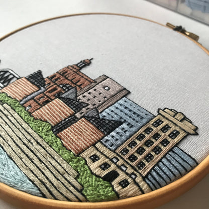 Chattanooga, TN, Cityscape - Hand Embroidery Pattern (PDF)