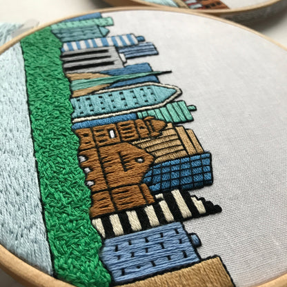 Perth, Australia, Cityscape - Hand Embroidery Pattern (PDF)