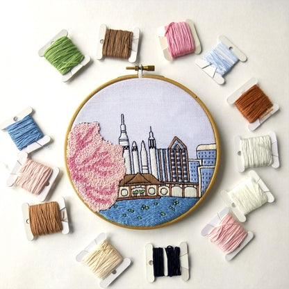 Huntsville, AL, Landscape - Hand Embroidery Pattern (PDF)