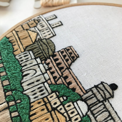 Rome, Italy, Landmarks - Hand Embroidery Pattern (PDF)