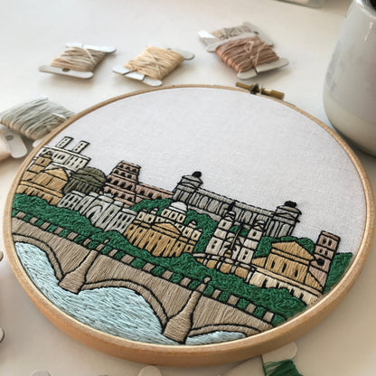 Rome, Italy, Landmarks - Hand Embroidery Pattern (PDF)