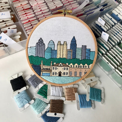 Atlanta, GA, Cityscape - Hand Embroidery Pattern (PDF)
