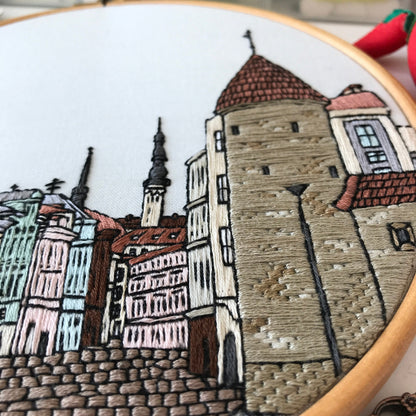 Tallinn, Estonia, Architecture - Hand Embroidery Pattern (PDF)