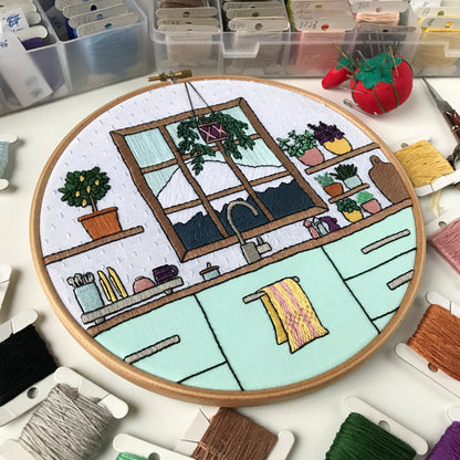 Kitchen Garden - Hand Embroidery Pattern (PDF)