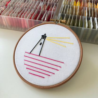 Lighthouse Architecture - Hand Embroidery Pattern (PDF)