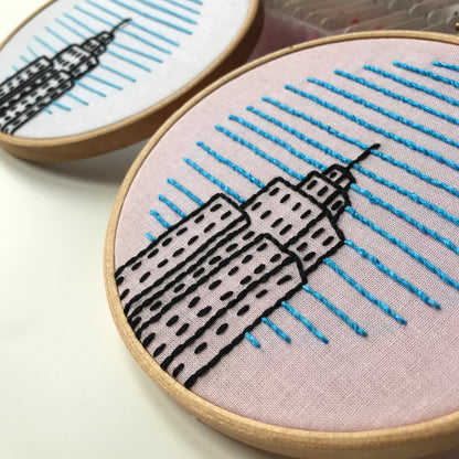 Skyscraper, Architecture - Hand Embroidery Pattern (PDF)