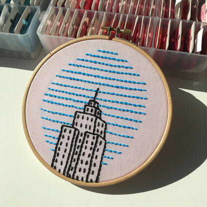 Skyscraper, Architecture - Hand Embroidery Pattern (PDF)