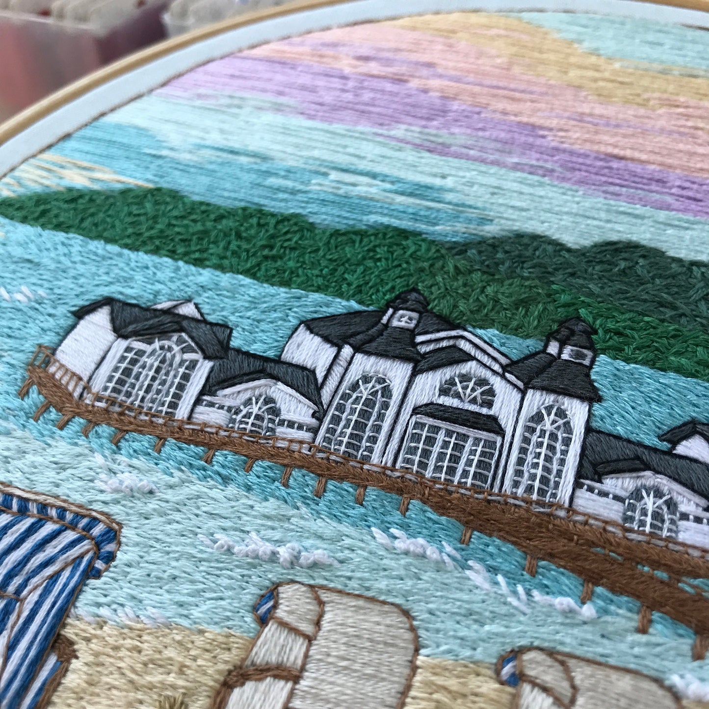 Beach Landscape - Hand Embroidery Pattern (PDF)