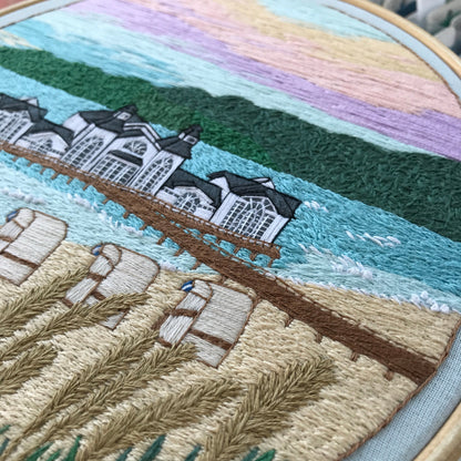 Beach Landscape - Hand Embroidery Pattern (PDF)