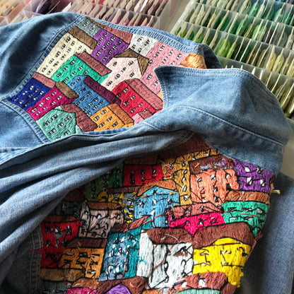 Colorful Houses - Hand Embroidery Pattern (PDF)