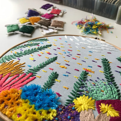 Under the Sea with 3D elements - Hand Embroidery Pattern (PDF)