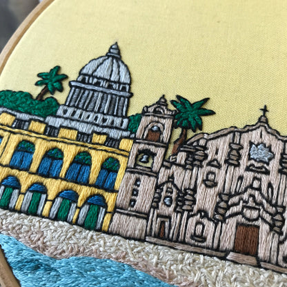 Havana, Cuba, Cityscape - Hand Embroidery Pattern (PDF)