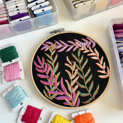 Black and Bright Bundle - Hand Embroidery Pattern (PDF)
