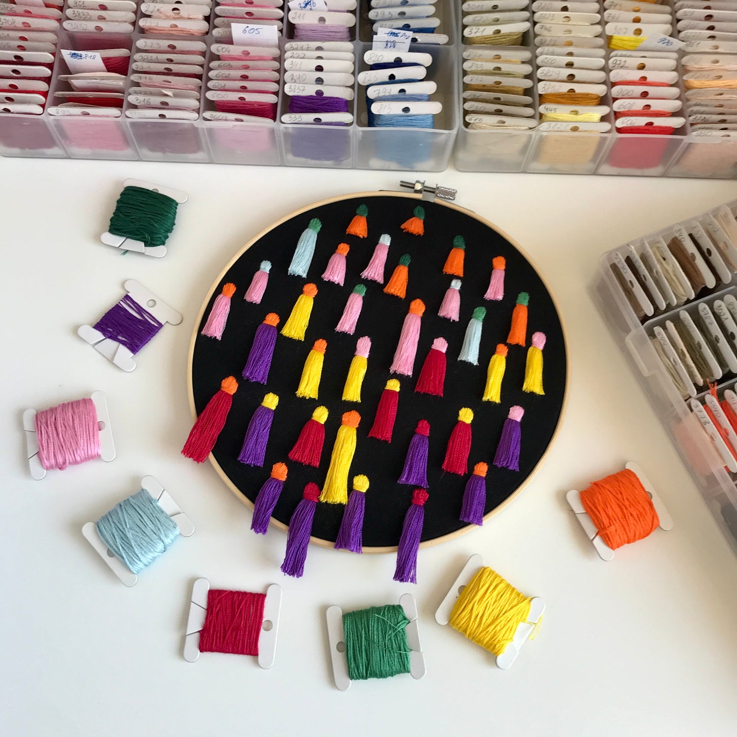 Black and Bright Bundle - Hand Embroidery Pattern (PDF)