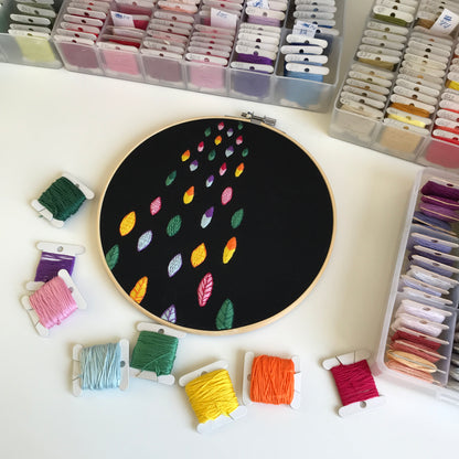 Black and Bright Bundle - Hand Embroidery Pattern (PDF)