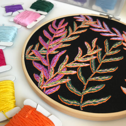 Black and Bright Bundle - Hand Embroidery Pattern (PDF)