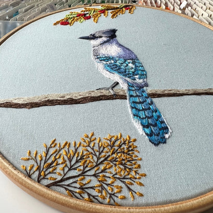 Blue Jay - Hand Embroidery Pattern (PDF)