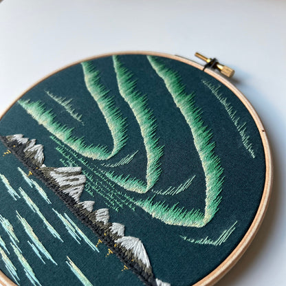 Northern Lights - Hand Embroidery Pattern (PDF)