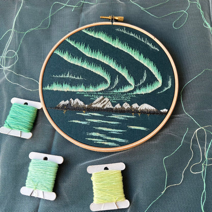 Northern Lights - Hand Embroidery Pattern (PDF)
