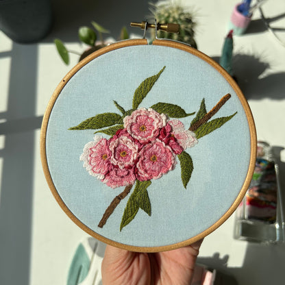 Cherry Blossoms - Hand Embroidery Pattern (PDF)
