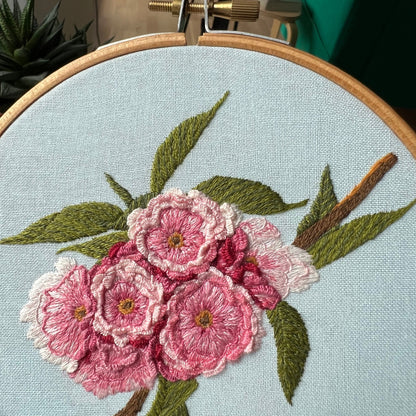 Cherry Blossoms - Hand Embroidery Pattern (PDF)
