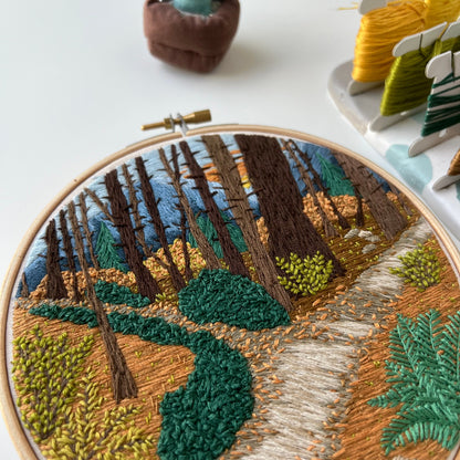 The road not taken - Hand Embroidery Pattern (PDF)