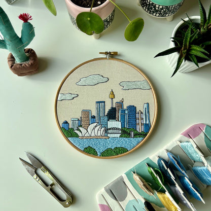 Sydney, Australia, Architecture - Hand Embroidery Pattern (PDF)