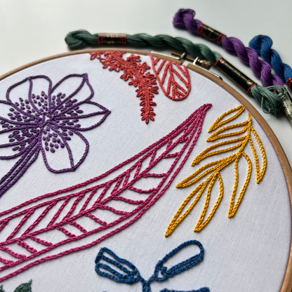 Florals - Chain stitch only - Hand Embroidery Pattern (PDF)