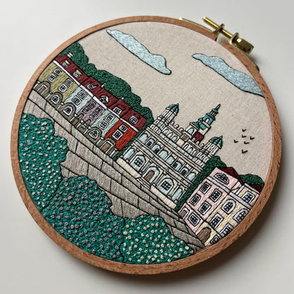 Poznan, Poland, Cityscape - Hand Embroidery Pattern (PDF)