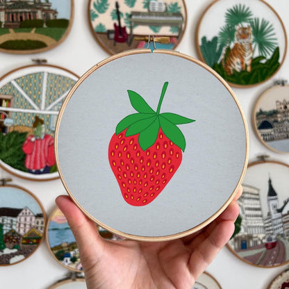 Strawberry - Hand Embroidery Pattern (PDF)