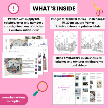 Boston, MA, Embroidery Art - Hand Embroidery Pattern (PDF)